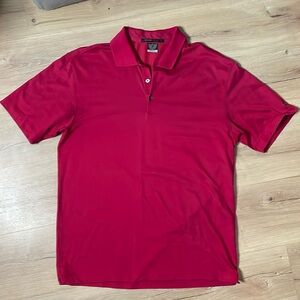 Tiger Woods Collection Polo Golf Shirt. Red Size Medium. Good Used‎ Condition!